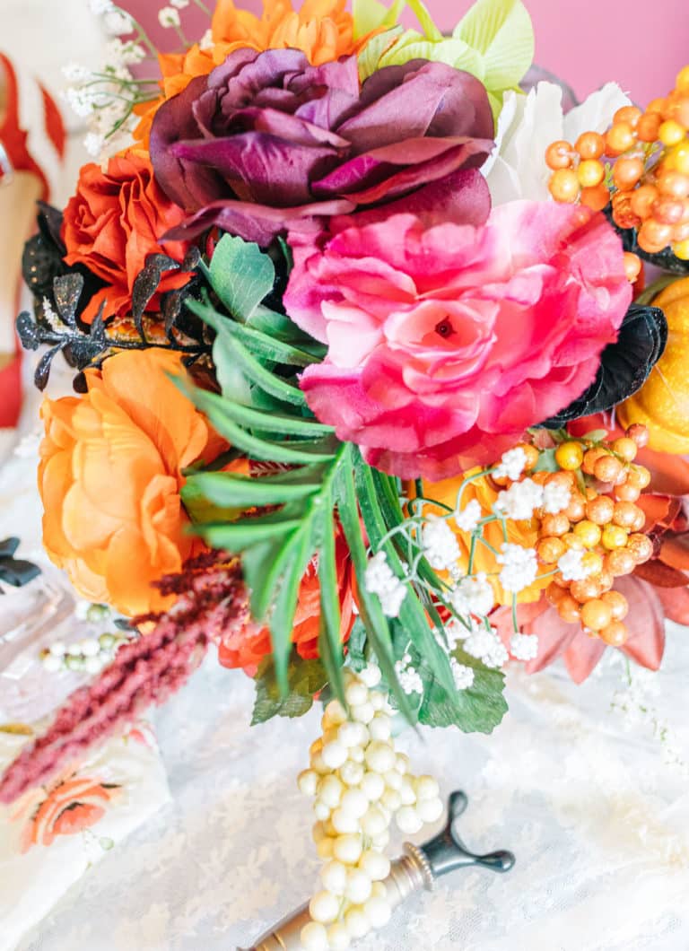 Vintage Halloween Wedding with Harry Potter Scarves and Wands