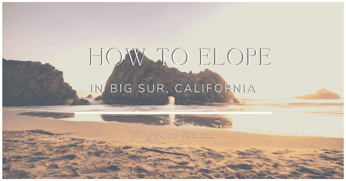 how to elope in big sur california